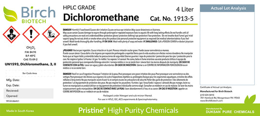 PRISTINE® Dichloromethane, HPLC Grade